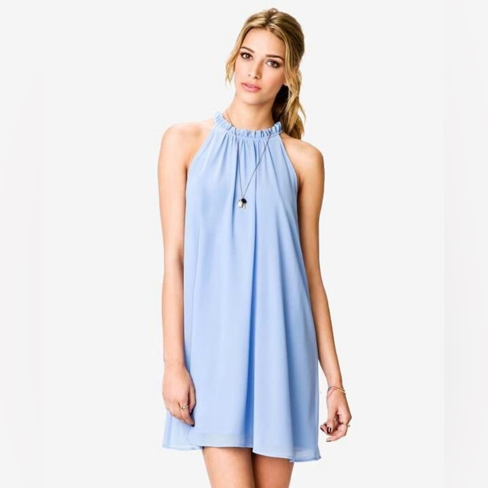 Tyche Crinkle Solid Shift Dress Size Small